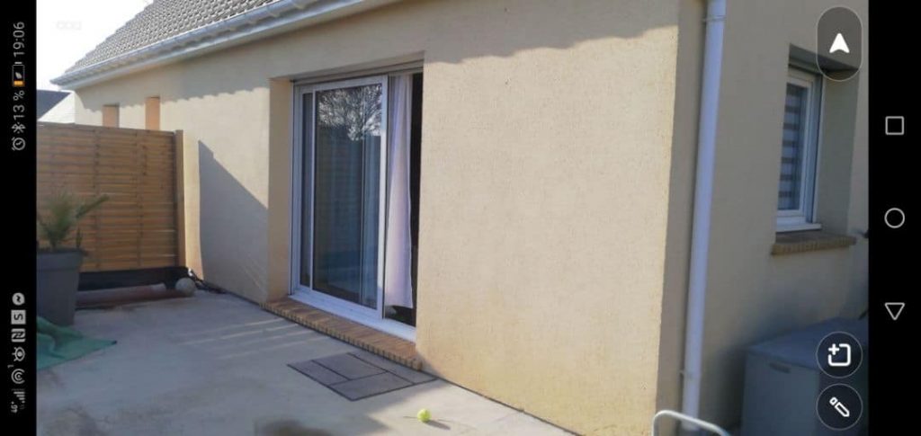 ce même mur, propre après le passage de l'entreprise gallet